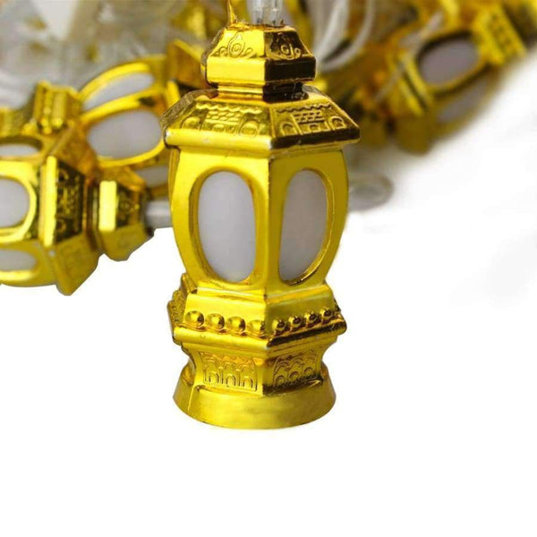 Planet Gates Changeable / EU PLUG RGB Led Christmas Lantern string lights 5m 20 Palace lamp pendant bedroom garland wedding decoration holiday lighting 220V