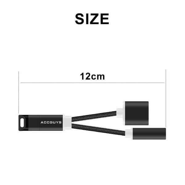 Planet Gates charge cable iPhone X/8 Plus IOS 11 Audio Adapter 3.5mm Headphone Jack Lighting Music Charge AUX Cable Splitter w USB Cable Gift