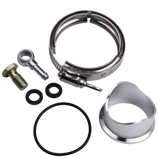 Planet Gates Charge Pipe Cooling Kit & 50mm V-Band Turbocharger Blow Off Valve for BMW N54