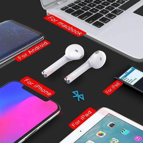 Planet Gates charger box black / China Bluetooth Earphone Headphones For Apple iPhone X XS Wireless Headphone Headset Earphones Phone for Air Pods in Ear Earbuds