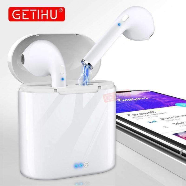 Planet Gates charger box black / China Bluetooth Earphone Headphones For Apple iPhone X XS Wireless Headphone Headset Earphones Phone for Air Pods in Ear Earbuds