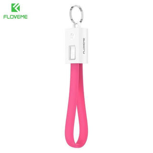 Planet Gates Charming Pink / Micro USB FLOVEME Portable Key Design Mini Micro USB Cable for Samsung Galaxy S7 Xiaomi Redmi 4x Phone Charger Cables Micro USB Data Cable