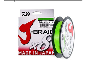 Planet Gates Chartreuse / 30LB-13KG-0.2MM / Mainline Fishing Line J-Braid 300M PE Fishing Line 30-100LB Japan PE Line Braided Fishing Line