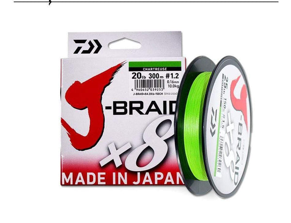 Planet Gates Chartreuse / 30LB-13KG-0.2MM / Mainline SEA FISHING  J-BRAID 8A 300M 3 COLORS  8 wire braid line monofilament 30-100lb fishing line made in japan pesca