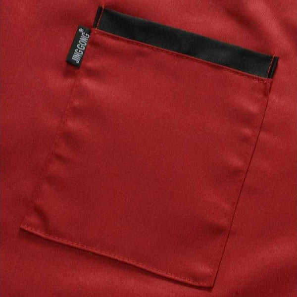 Planet Gates Chef Uniforms Women Dress Restaurant Kitchen Wear Men Clothes Waterproof Oil-proof with Pocket Cafe Waitress Cook Chef Aprons