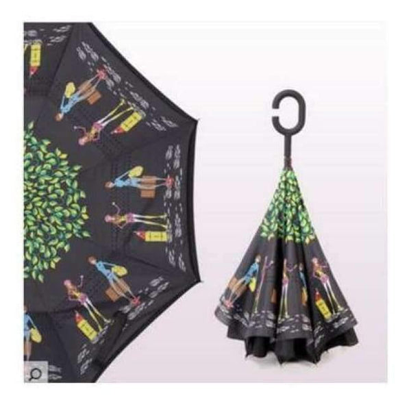 Planet Gates chengshinvhai Reverse Folding Double Layer Inverted Umbrella Self Stand rain/sun women/men high quality 2017 Child dropshipping