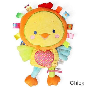 Planet Gates Chick Kids Plush Baby Rattle Stuffed Animal Cat Developing Educational Learning Toys Gift for Toddler Children 0-12 month