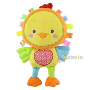 Planet Gates Chicken Baby Appease Toys Ring Bell Squeaky Sound Educational Toys Soft Plush Rattles Mobiles Toys For Girls Christmas Gift
