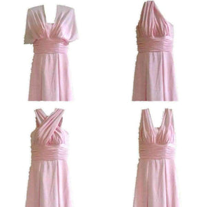 Planet Gates Chiffon long Convertible bridesmaid dresses Blue pink ribbon wedding Prom party dress Plus Vestidos