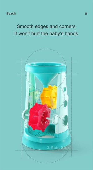 Planet Gates Children Beach Toys 17 Pcs Kit Baby Summer Digging Sand Tool with Shovel Water Game Play Outdoor Toy Set Sandbox for Boys Girls