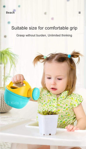 Planet Gates Children Beach Toys 17 Pcs Kit Baby Summer Digging Sand Tool with Shovel Water Game Play Outdoor Toy Set Sandbox for Boys Girls