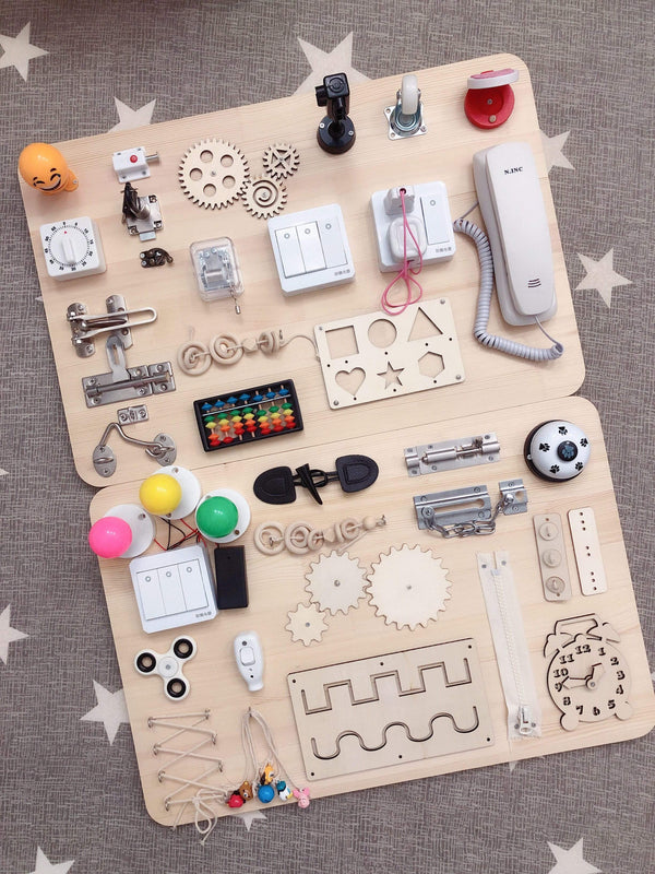 Planet Gates Children Busy Board Accessories Wood DIY Toy Montessori Material Early Education Activity Toddler Toys For Basic Skills Learning