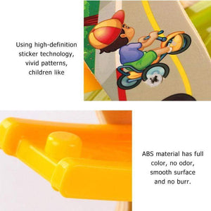 Planet Gates Children Diecasts Toy Wooden Vehicles Early Education Toys Car Four-layer Track Pulley Slide Car Baby Kids Toy Vehicles
