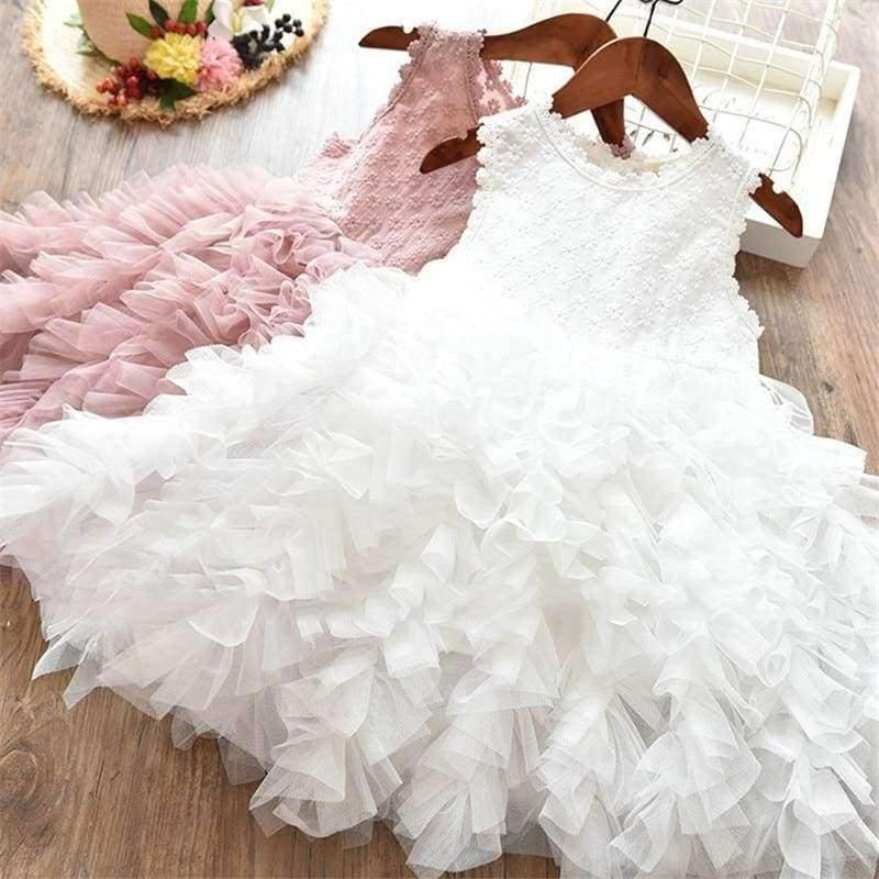 Planet Gates Children Formal Clothes Kids Fluffy Cake Smash Dress Girls Clothes For Christmas Halloween Birthday Costume Tutu Lace Outfits 8T