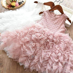 Planet Gates Children Formal Clothes Kids Fluffy Cake Smash Dress Girls Clothes For Christmas Halloween Birthday Costume Tutu Lace Outfits 8T
