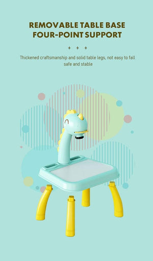 Planet Gates Children Led Projector Painting Art Drawing Table Light Toy For Kids Painting Board Desk Educational Learning Paint Tools Toys