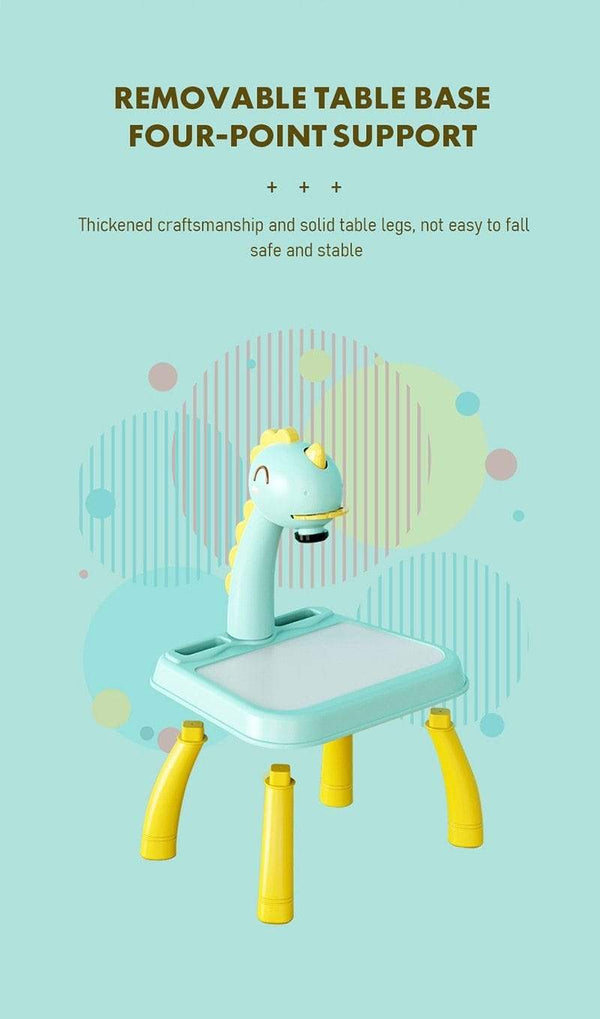 Planet Gates Children Led Projector Painting Art Drawing Table Light Toy For Kids Painting Board Desk Educational Learning Paint Tools Toys