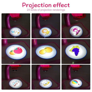 Planet Gates Children Led Projector Painting Art Drawing Table Light Toy For Kids Painting Board Desk Educational Learning Paint Tools Toys