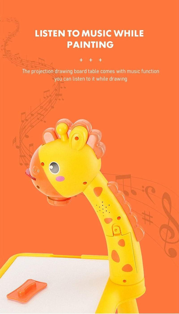 Planet Gates Children Led Projector Painting Art Drawing Table Light Toy For Kids Painting Board Desk Educational Learning Paint Tools Toys