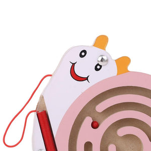 Planet Gates Children Magnetic Maze Toy Kids Wooden Puzzle Game Toy Kids Early Educational Brain Teaser Wooden Toy Intellectual Jigsaw Board
