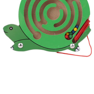 Planet Gates Children Magnetic Maze Toy Kids Wooden Puzzle Game Toy Kids Early Educational Brain Teaser Wooden Toy Intellectual Jigsaw Board