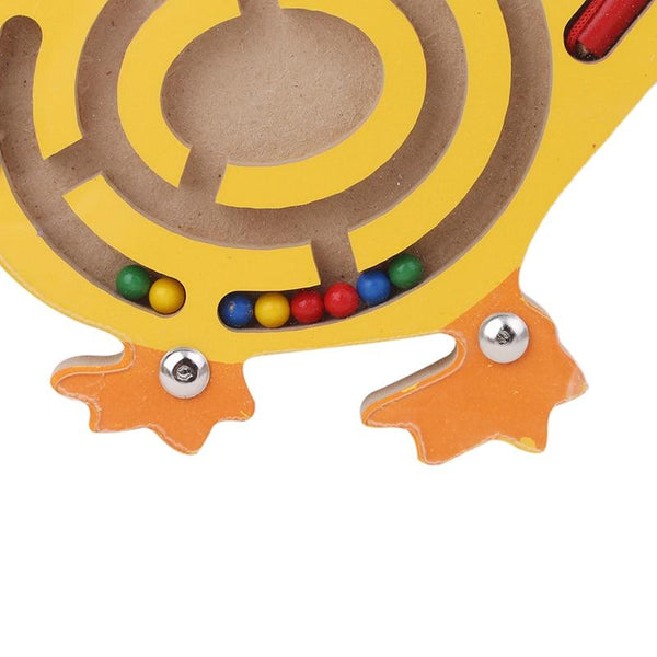 Planet Gates Children Magnetic Maze Toy Kids Wooden Puzzle Game Toy Kids Early Educational Brain Teaser Wooden Toy Intellectual Jigsaw Board