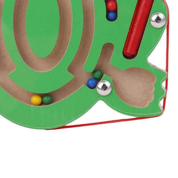 Planet Gates Children Magnetic Maze Toy Kids Wooden Puzzle Game Toy Kids Early Educational Brain Teaser Wooden Toy Intellectual Jigsaw Board