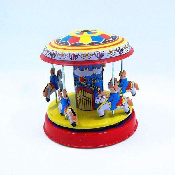 Planet Gates Children Mini vintage merry-go-round Tin Toys Friction Kids Childhood Classic Wind Up Clockwork Tin Toy Collection oyuncak W228