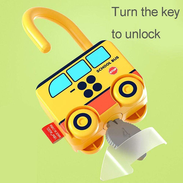 Planet Gates Children Montessori Toys Cartoon Car Unlocking Digital Key Matching Sensory Learning Educational Teaching Aids Pretend Play Toys