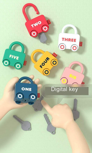 Planet Gates Children Montessori Toys for Babies 1 to 2 3 Years Educational Toys Locks Keys Match Set Early Learning Game Juguetes Bebes