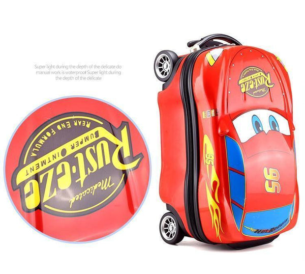 Planet Gates Children's Suitcase Child Trolley case Luggage Bag kids Schoolbags travel Suitcase Wheels 3D Supercar Travel case Toys for kinds