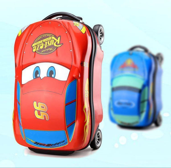 Planet Gates Children's Suitcase Child Trolley case Luggage Bag kids Schoolbags travel Suitcase Wheels 3D Supercar Travel case Toys for kinds