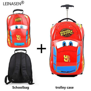 Planet Gates Children's Suitcase Child Trolley case Luggage Bag kids Schoolbags travel Suitcase Wheels 3D Supercar Travel case Toys for kinds