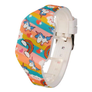 Planet Gates Children's Watches Cute Girl's Wrist Watch Quartz Analog Student Clock unicorn watch for girls led display watch