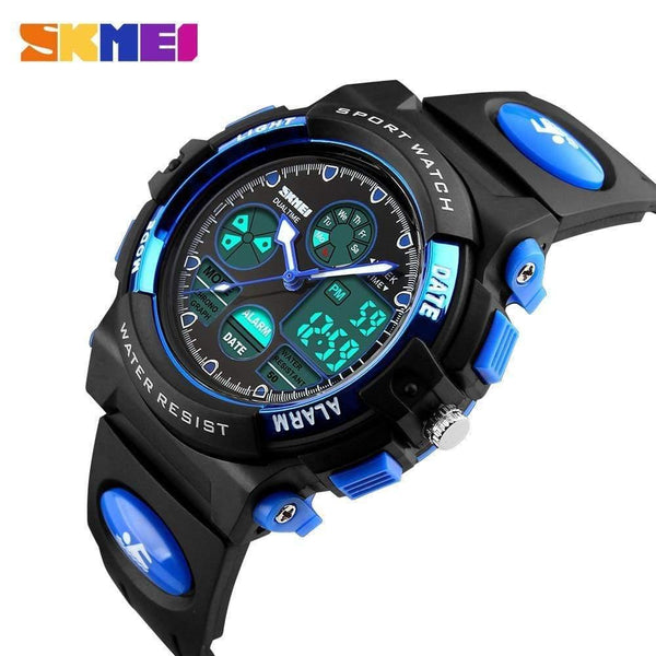 Planet Gates Children's Watches Waterproof Multifunction Outdoor Sports Wristwatches For Boy Analog Digital Student Watch Kids LED xfcs