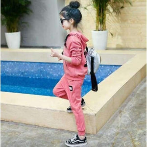 Planet Gates Children Sport Suits Teenage Girls Clothing Sets  Spring Autumn Kids Tracksuits Hooded Coat +Pants 2pcs Clothes