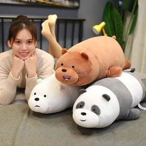 Planet Gates Children Stuffed Animals Little Bear Bare Plush Toys Cartoon Figure Plush Doll Pillow Soft Cute Plush Stuff Birthday Gift Kids