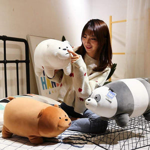 Planet Gates Children Stuffed Animals Little Bear Bare Plush Toys Cartoon Figure Plush Doll Pillow Soft Cute Plush Stuff Birthday Gift Kids