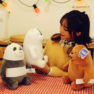 Planet Gates Children Stuffed Animals Little Bear Bare Plush Toys Cartoon Figure Plush Doll Pillow Soft Cute Plush Stuff Birthday Gift Kids
