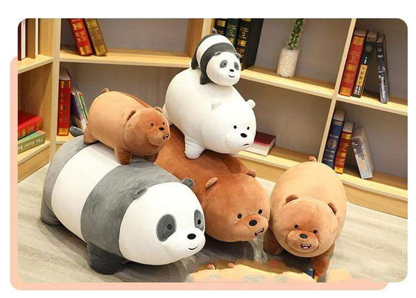 Planet Gates Children Stuffed Animals Little Bear Bare Plush Toys Cartoon Figure Plush Doll Pillow Soft Cute Plush Stuff Birthday Gift Kids