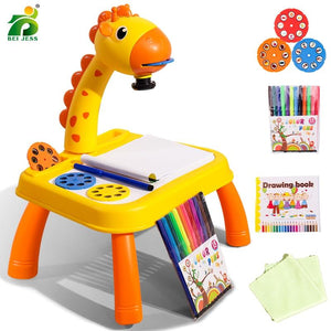 Planet Gates Children Toys Projection Drawing Set Kids Book Сoloring Pen Tools Montessori Set Baby Learning Educational Gifts Toy For Girl