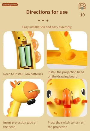 Planet Gates Children Toys Projection Drawing Set Kids Book Сoloring Pen Tools Montessori Set Baby Learning Educational Gifts Toy For Girl