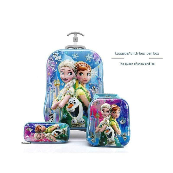 Planet Gates Children Travel Trolley Bag Student Trolley Case Cute Kids Suitcase Boy Girl Cartoon Bag Pencil Box Children Gift