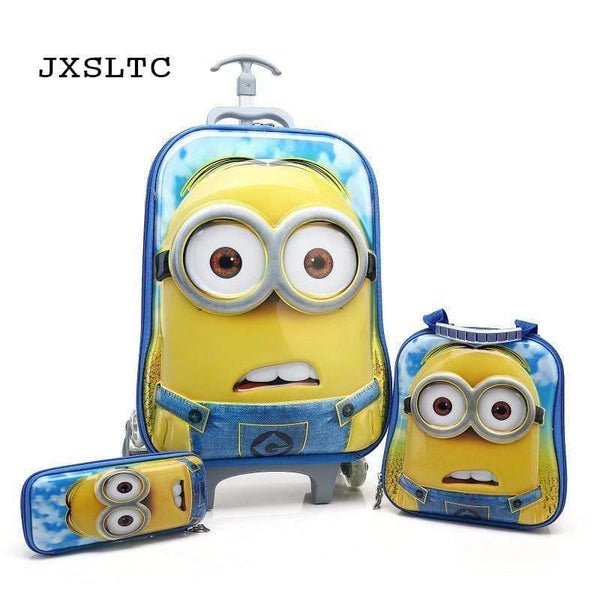 Planet Gates Children Travel Trolley Bag Student Trolley Case Cute Kids Suitcase Boy Girl Cartoon Bag Pencil Box Children Gift