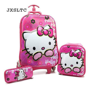 Planet Gates Children Travel Trolley Bag Student Trolley Case Cute Kids Suitcase Boy Girl Cartoon Bag Pencil Box Children Gift