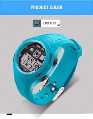 Planet Gates Children Watches LED Digital Multifunctional Waterproof Wristwatches Outdoor Sports Watches for Kids Boy Girls #331