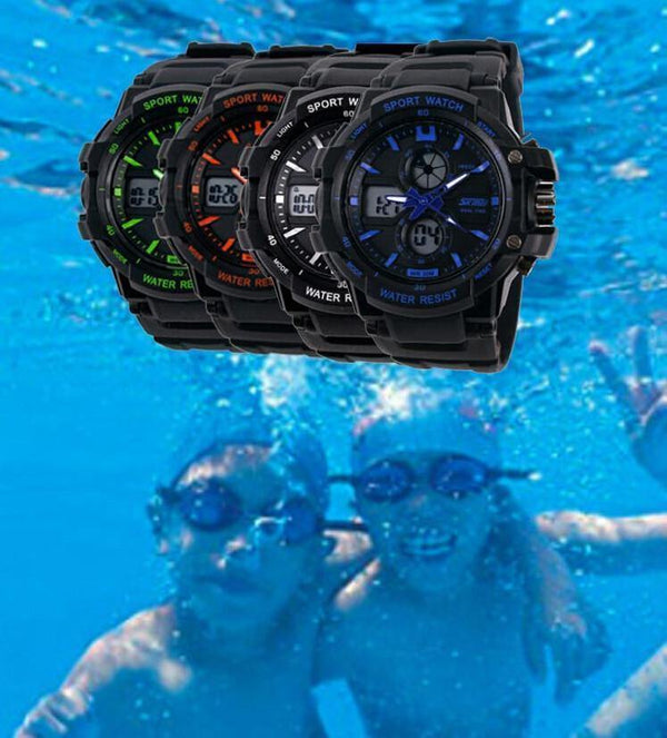 Planet Gates Children Watches LED Digital Quartz Watch Boy Girl Student Multifunctional Waterproof Wristwatches For Kids