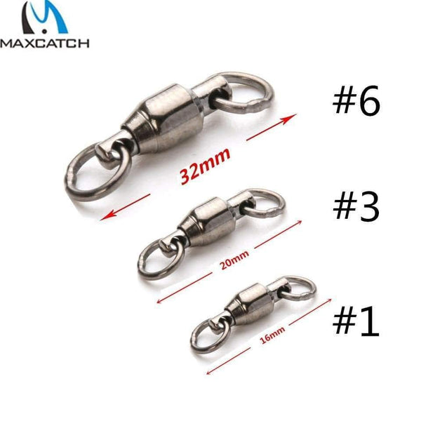 Planet Gates China / 1 20Pieces #1-6 Ball Bearing Swivel with Solid Ring Fishing Swivel Rolling Swivel Connector Stainless Steel tools