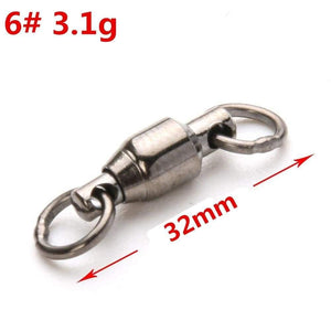 Planet Gates China / 1 20Pieces #1-6 Ball Bearing Swivel with Solid Ring Fishing Swivel Rolling Swivel Connector Stainless Steel tools