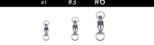 Planet Gates China / 1 20Pieces #1-6 Ball Bearing Swivel with Solid Ring Fishing Swivel Rolling Swivel Connector Stainless Steel tools